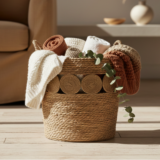 Straw Basket Large